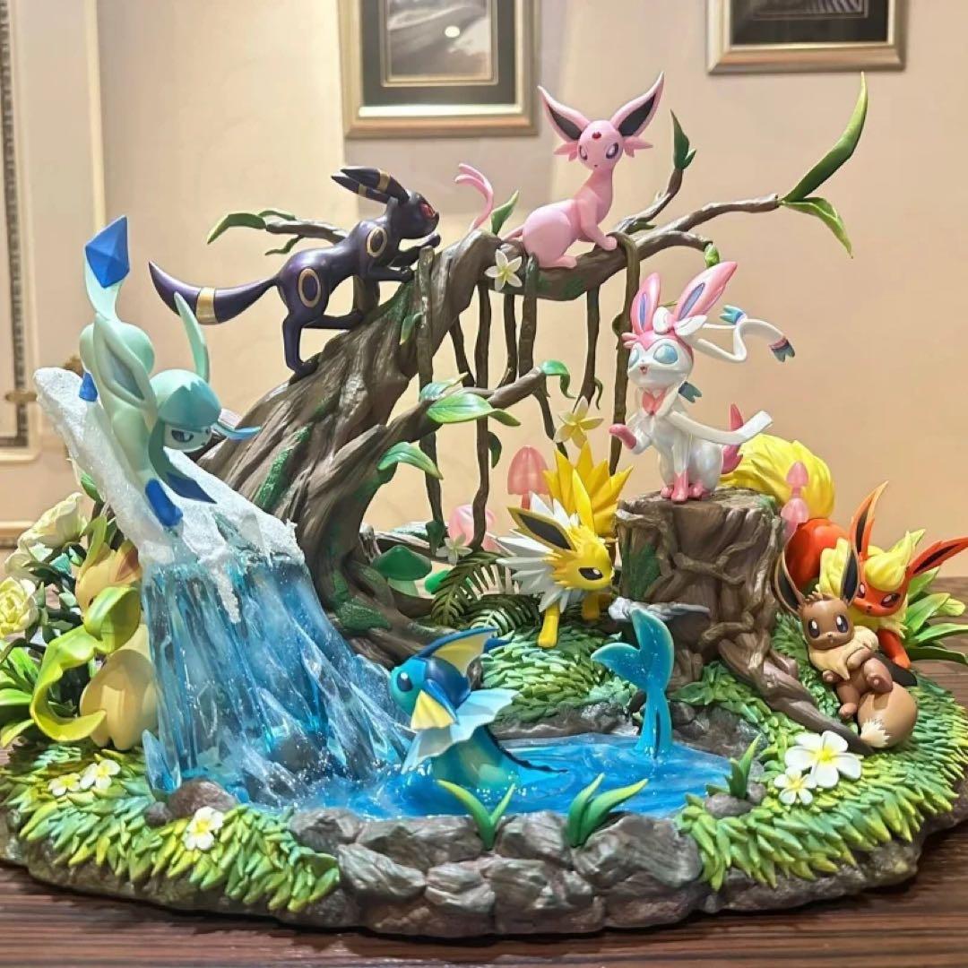 Pokémon Eevee Evolution Line Figure Diorama Garage Kit