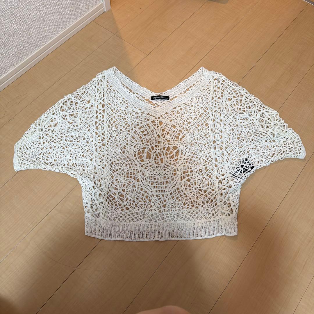 HYSTERIC GLAMOUR短袖针织白色骷髅