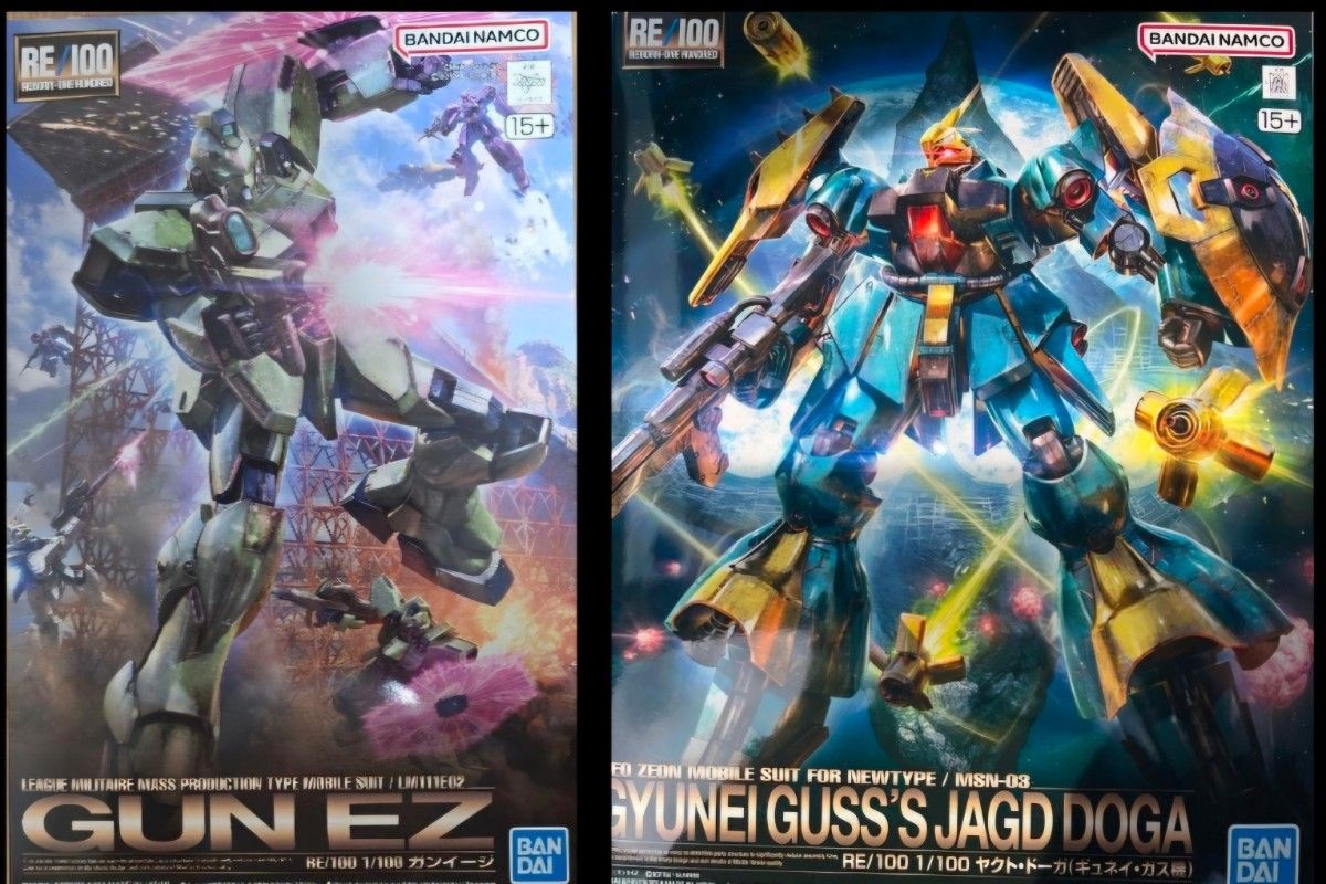 新品未组装2种套装RE/100 1/100 gange RE/100 1/100雅克特 · 多加