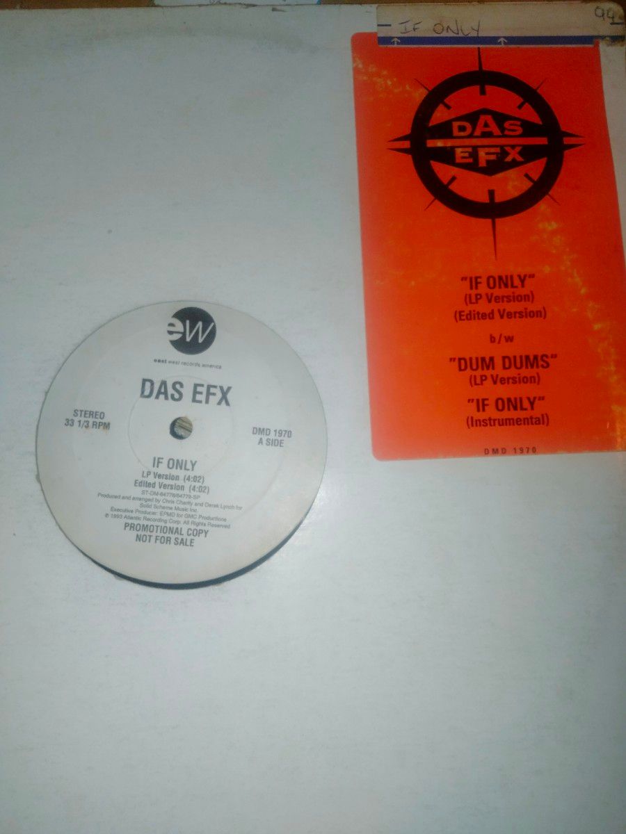 DAS EFX IF ONLY 12インチ USプロモ盤 レコード ヒップホップ hiphop ヒップホップクラシック