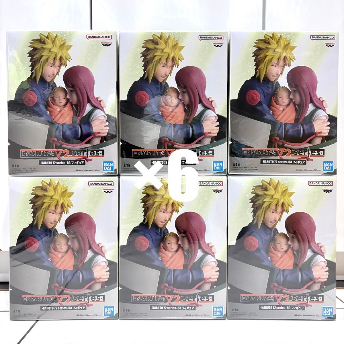 [NARUTO] 72 series-53 Figure Minato Namikaze Kushina Uzumaki 6-Piece Set [New Unopened]