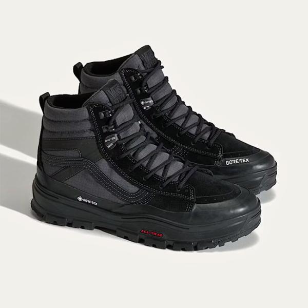 VANS 班斯 MTE 滑板高帮 戈尔特克斯 保暖款 黑色 男女同款 防水 防寒 运动鞋 正品