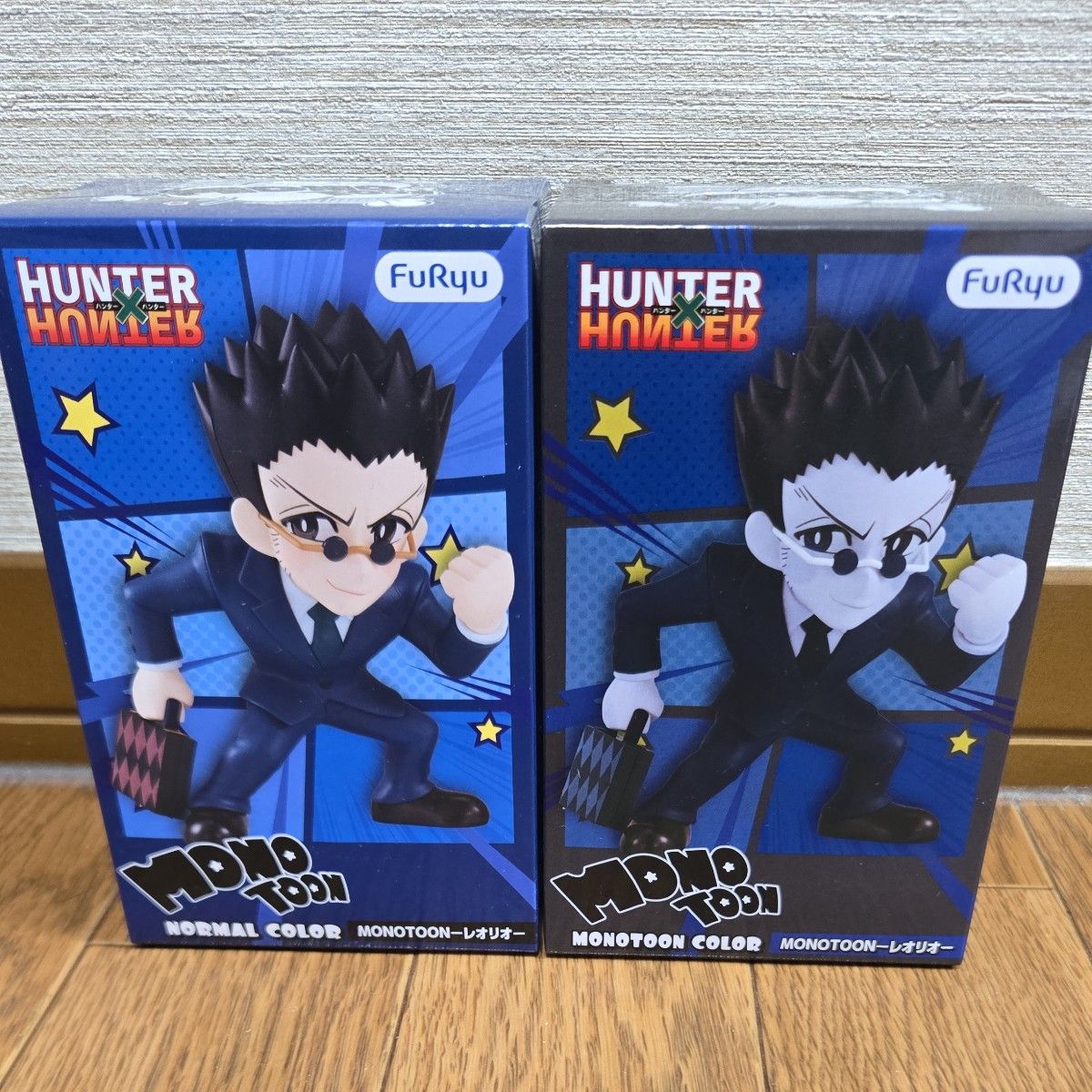 HUNTER×HUNTER MONOTOON 手办 雷欧力 普通色&单色配色 2种套装