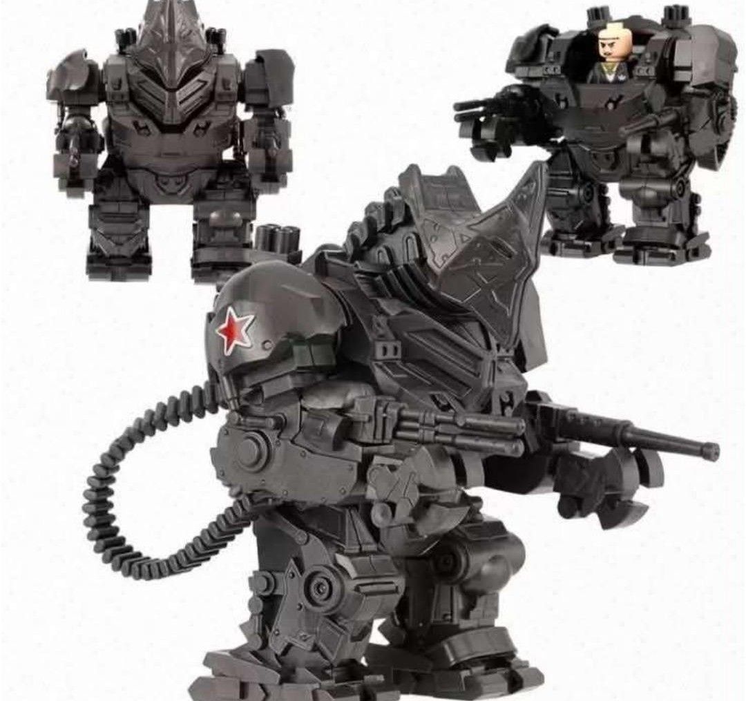 Mini Figure Rhino Mecha Doll Figure