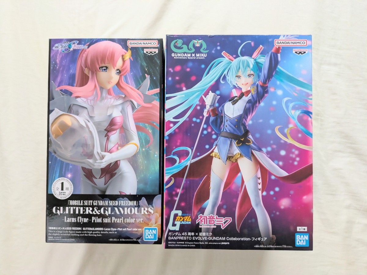 ★★機動戦士ガンダムSEED FREEDOM♪LACUS CLYNE★ガンダム45周年×初音ミク★BANPRESTO★2体セット★