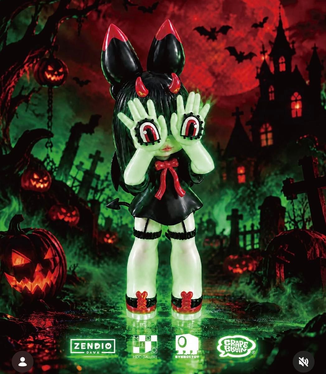 New GRAPE BRAIN Massimo! Nigiru-chan Vampire Glow-in-the-Dark emdash Move Headlockstudio