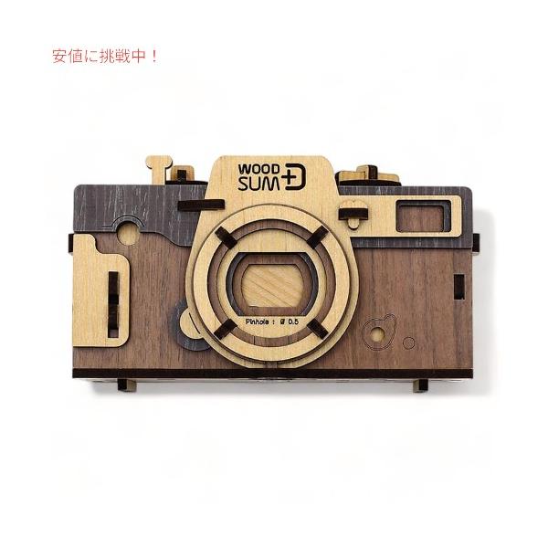 【并行进口品】伍德萨姆3D拼图针孔相机复古木制立体拼图组装式相机WOODSUM Pinhole Camera Retro Wooden Puzzle 3D