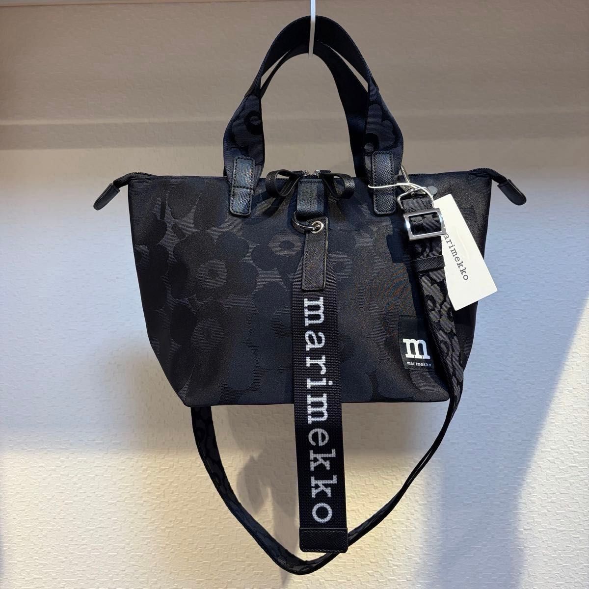22×23× 13.5cm New Marimekko Tote S Unikko Shoulder Bag Tote 2WAY Authentic Unikko
