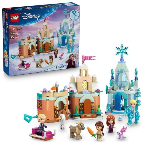 [Online Exclusive Price] LEGO Disney Princess Arendelle Castle and Elsa’s Ice Palace <Mini> 43278 Toy Gift for Birthdays