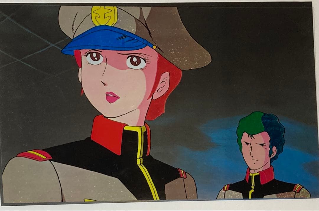 c69 机动战士高达赛璐珞画【玛蒂尔达少尉】附带背景画
