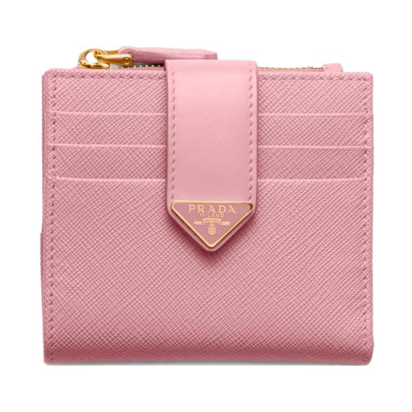 奖金商店Plus 有瑕疵 内侧卡位内衬粘合剂污渍 PRADA 普拉达 两折钱包 女士 黑色 1ML047 2DYG F0236