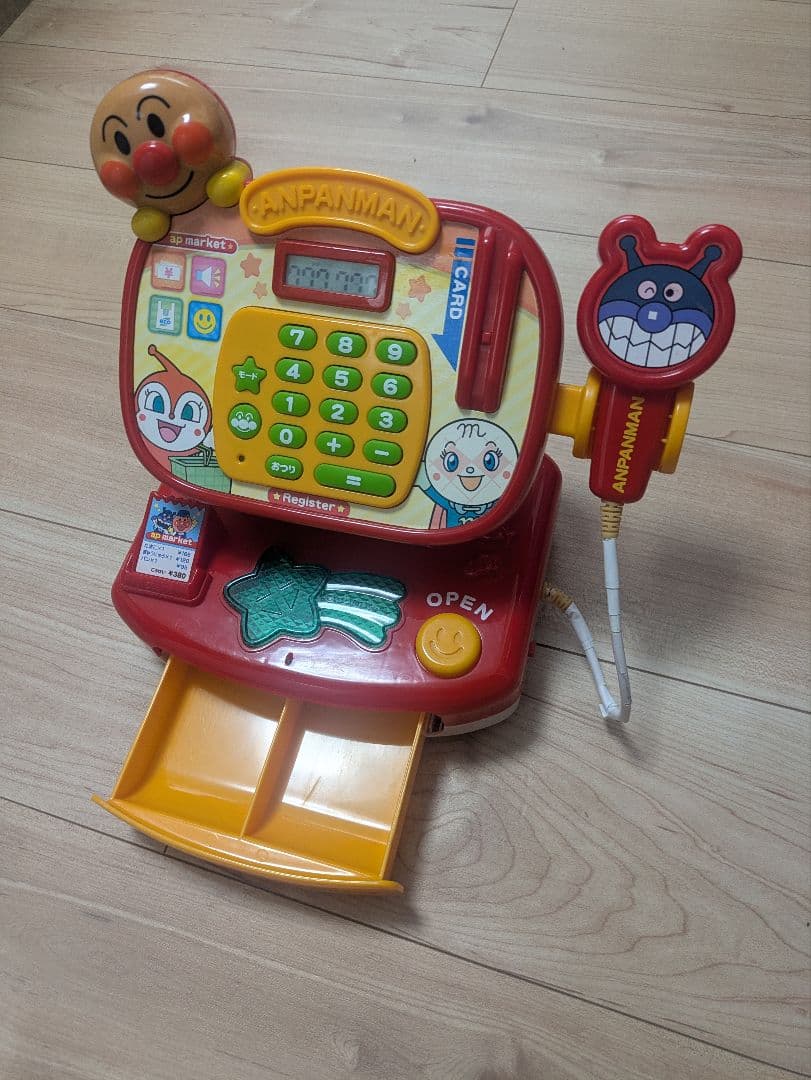 【残次品・瑕疵品】面包超人收银机 仅机身