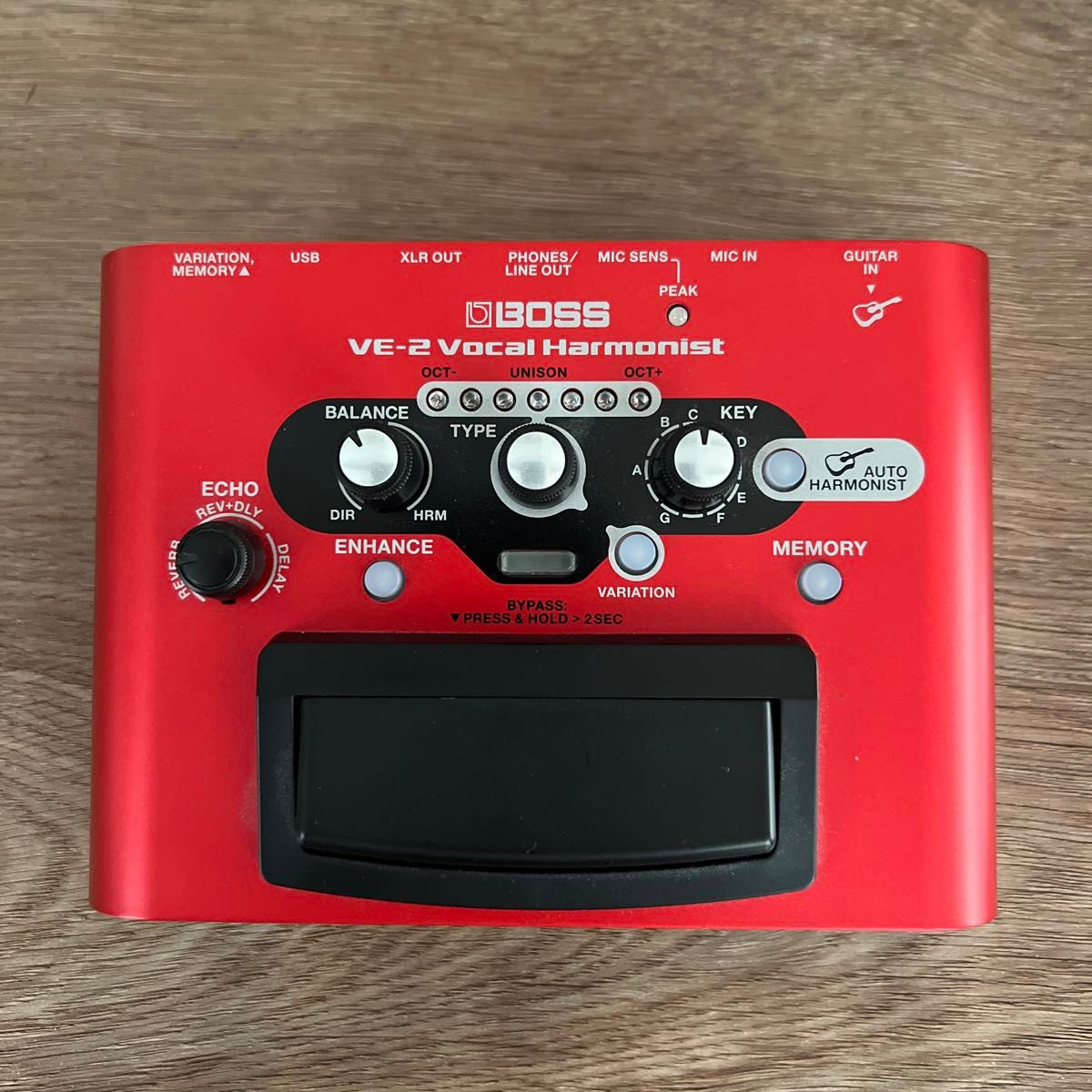 【近乎全新】BOSS VE-2 Vocal Harmonist 人声和声效果器 BOSS 效果器