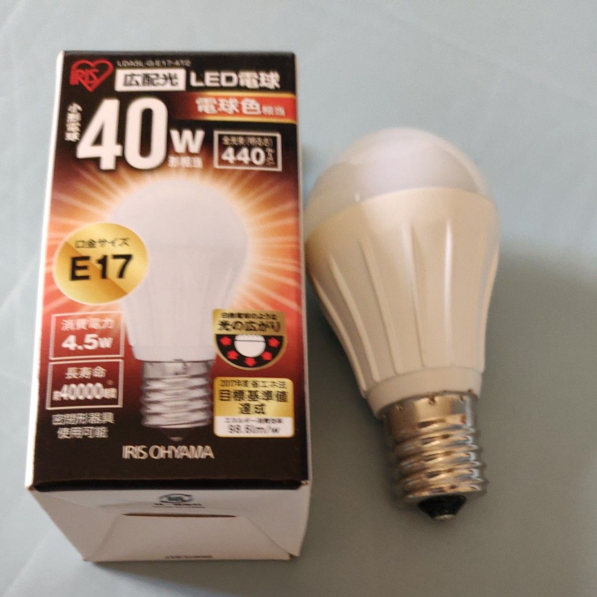 爱丽思欧雅玛 LED 灯泡 E17 广配光 40W 相当于形状 灯泡色 LDA5L-G-E17-4T2 二手商品