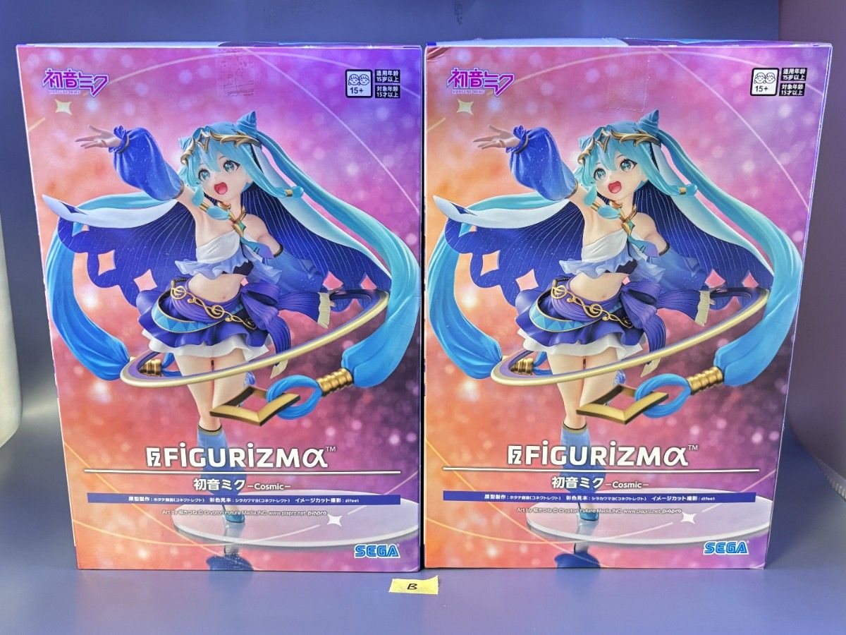 [Unopened Shipping] Hatsune Miku FIGURIZMα Hatsune Miku Cosmic Figure 2-Piece Set b