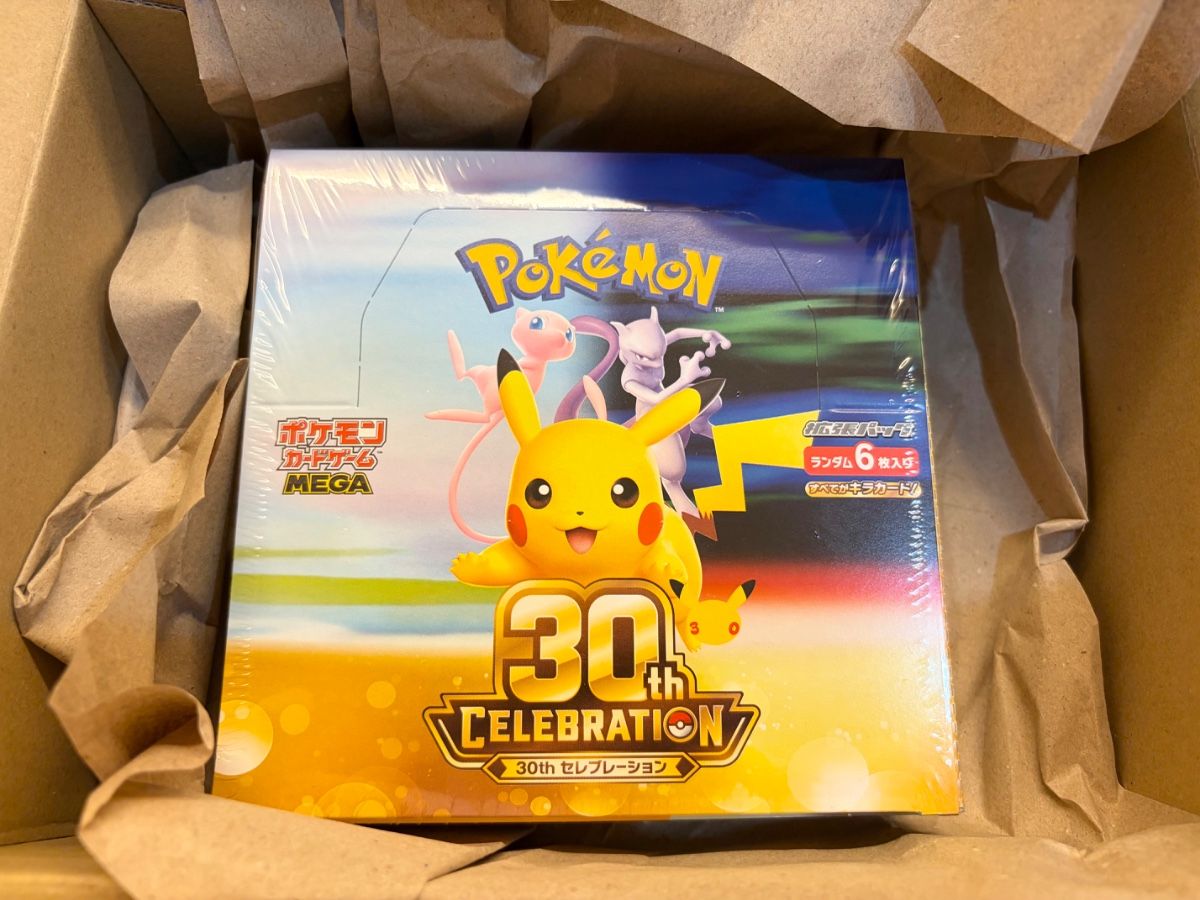 宝可梦中心出品 宝可梦卡牌游戏 30th CELEBRATION 30周年 BOX 盒装 带收缩膜 附购买凭证