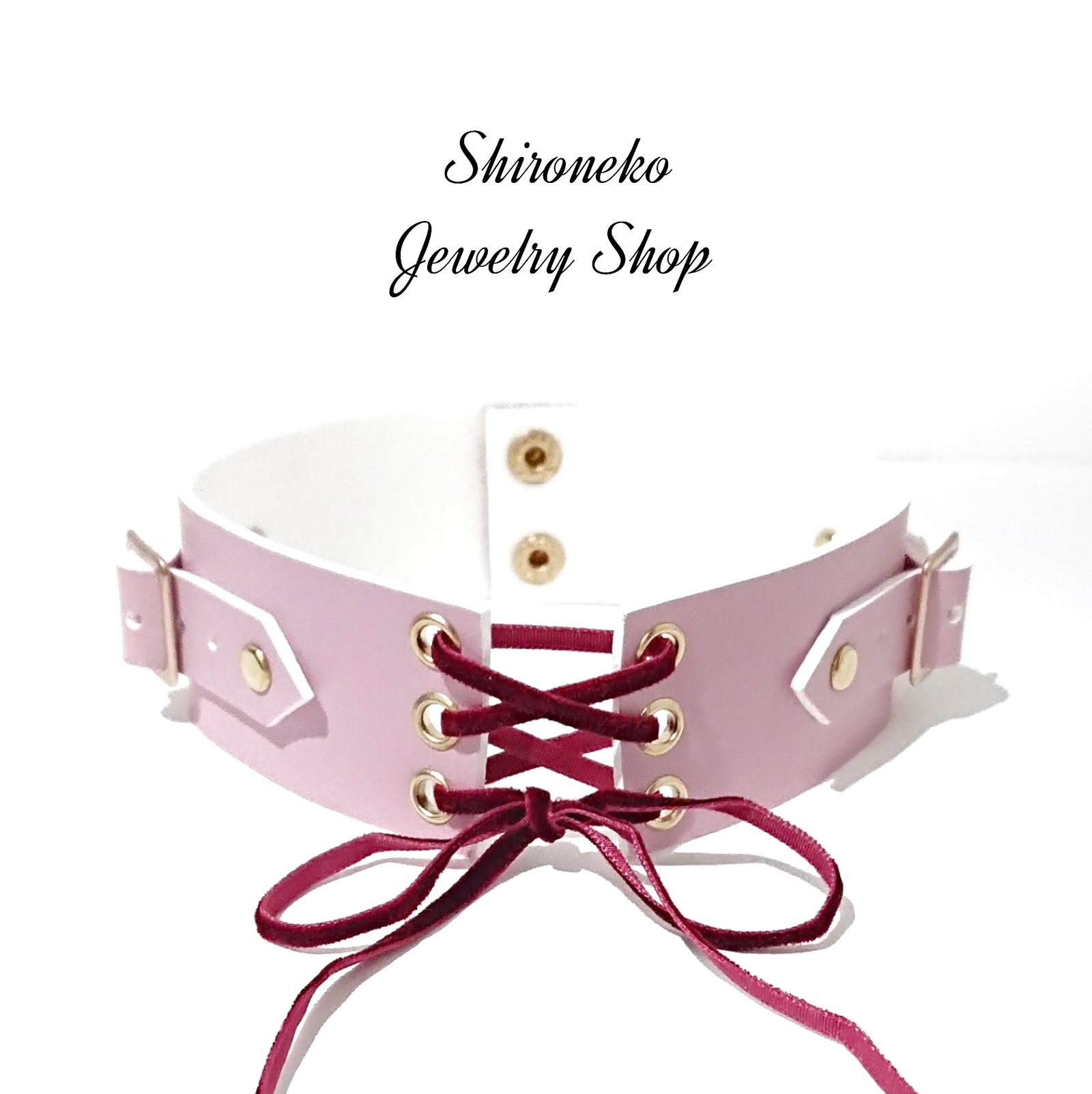 Purgatoire Maiden *belt-style corset choker/button type