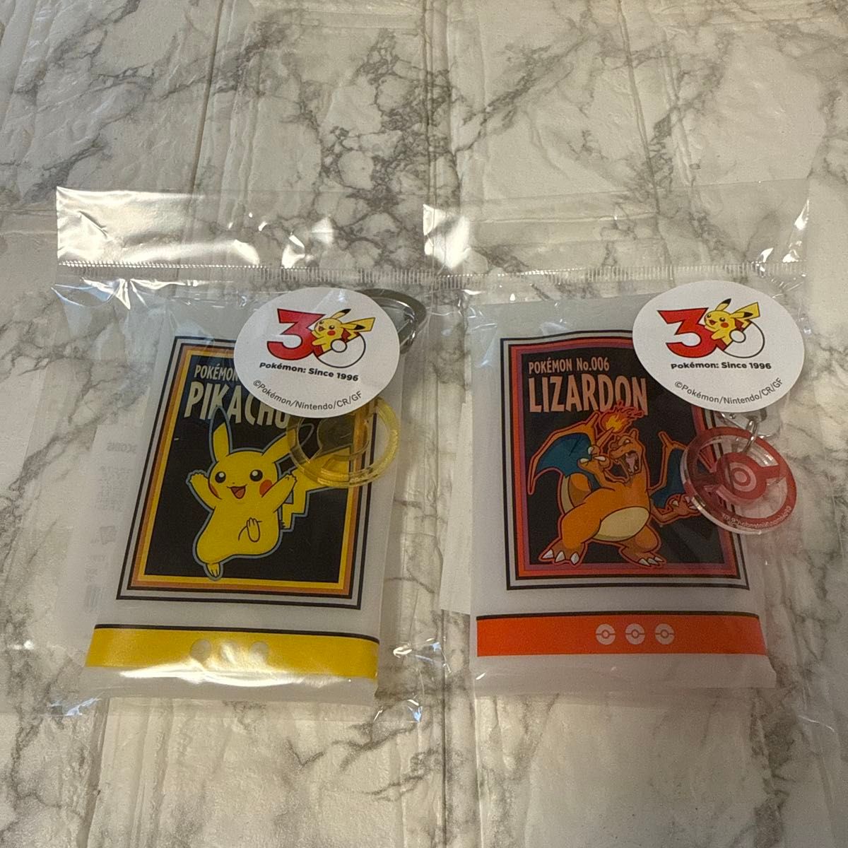 3COINS 宝可梦 30周年 PVC收纳袋 皮卡丘 喷火龙 2个套装