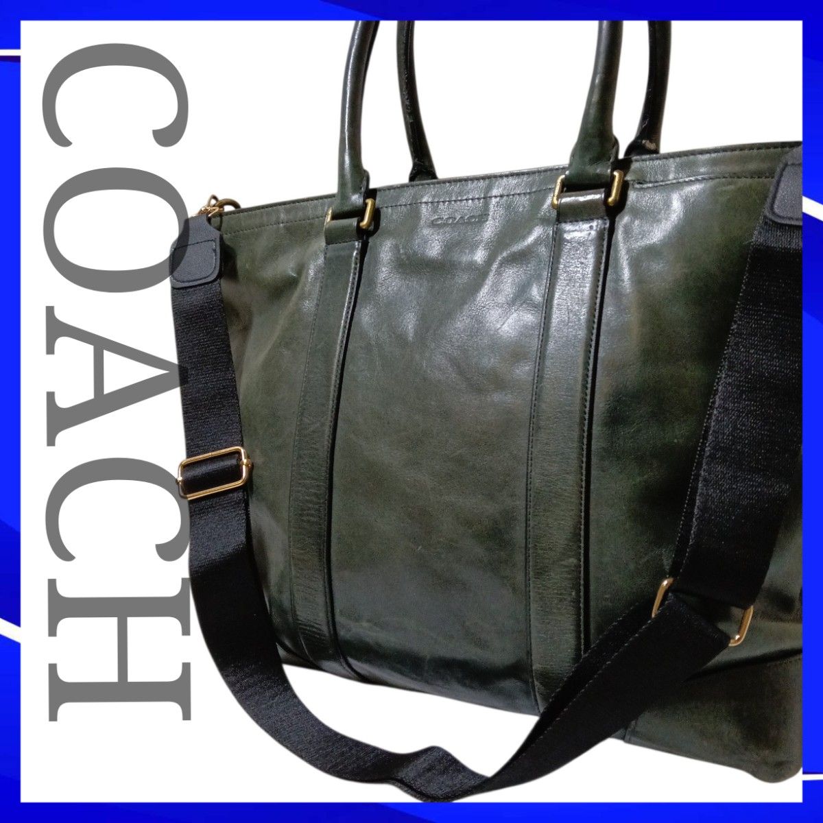 COACH コーチ トートバッグ メンズ レディース ブランド 2way レザー バッグ ビジネスバッグ ショルダーバッグ