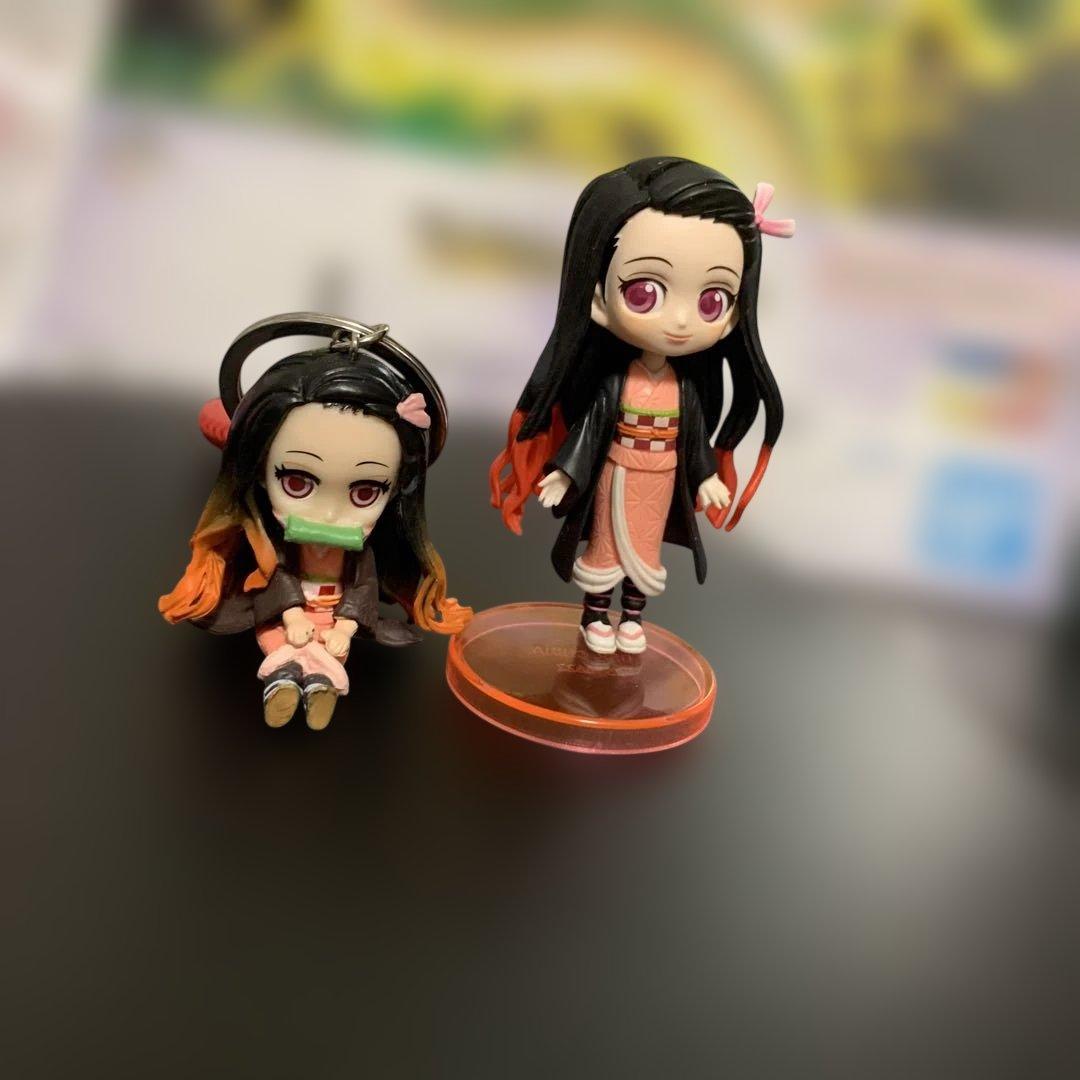 鬼灭之刃 灶门祢豆子 手办钥匙扣套装