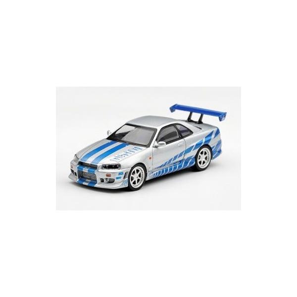 MINI-GT 1/ 64 Nissan スカイライン GT-R C-West 「ワイルド・スピード X 2」 (2 Fast 2 Furious) Brian O'Conner(MGT01252-BL)ミニカー 返品種別B