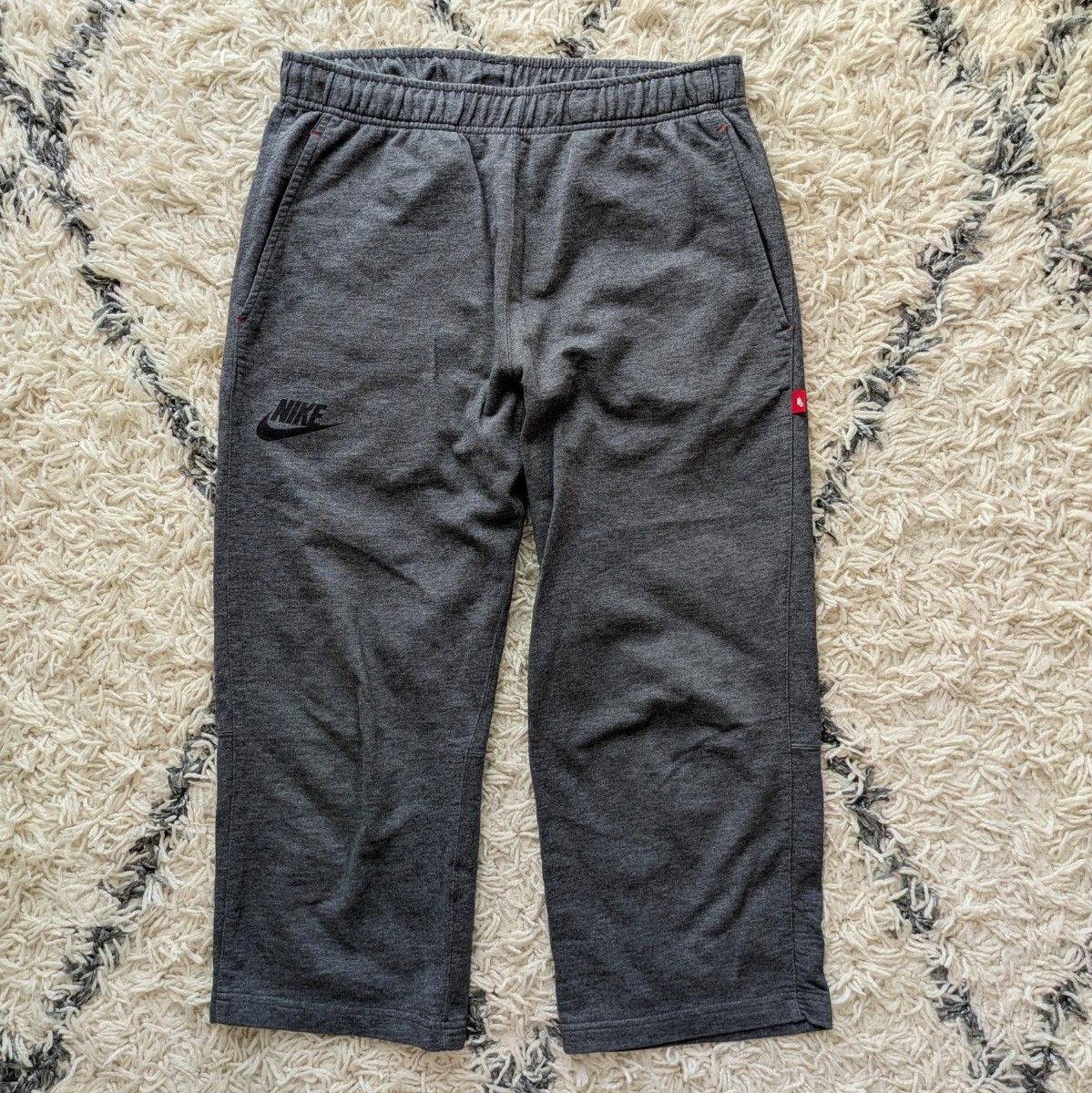 NIkE耐克短裤运动衫M灰色七分高运动服跑步