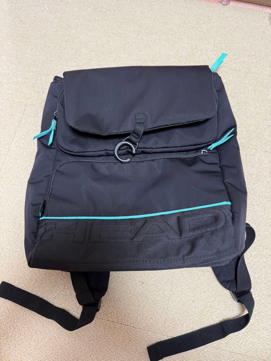 HEAD Head Backpack Rucksack Black Emerald Green