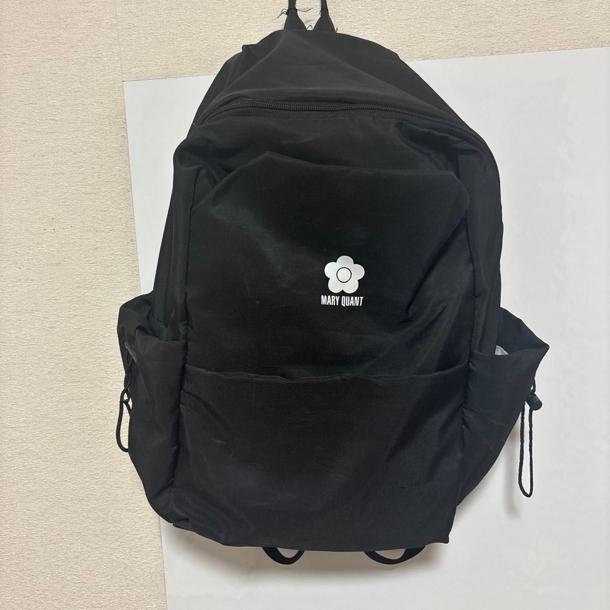 MARY QUANT 玛丽匡特 双肩包 背包 黑色 雏菊