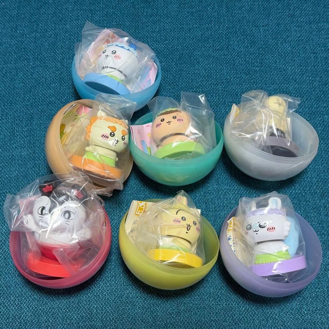 Chiikawa Movie: Secrets of the Mermaid Island Fluffy Head Figure Semi-Complete Set of 7