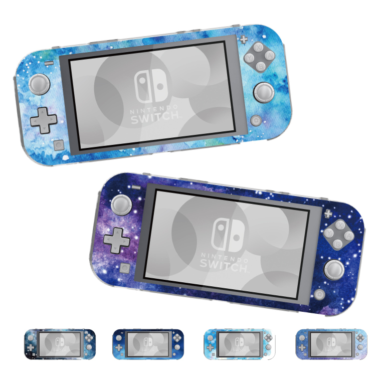 Nintendo Switch Lite外壳盖开关灯可爱时尚大人儿童儿童玩具游戏宇宙宇宙水彩地球行星神秘