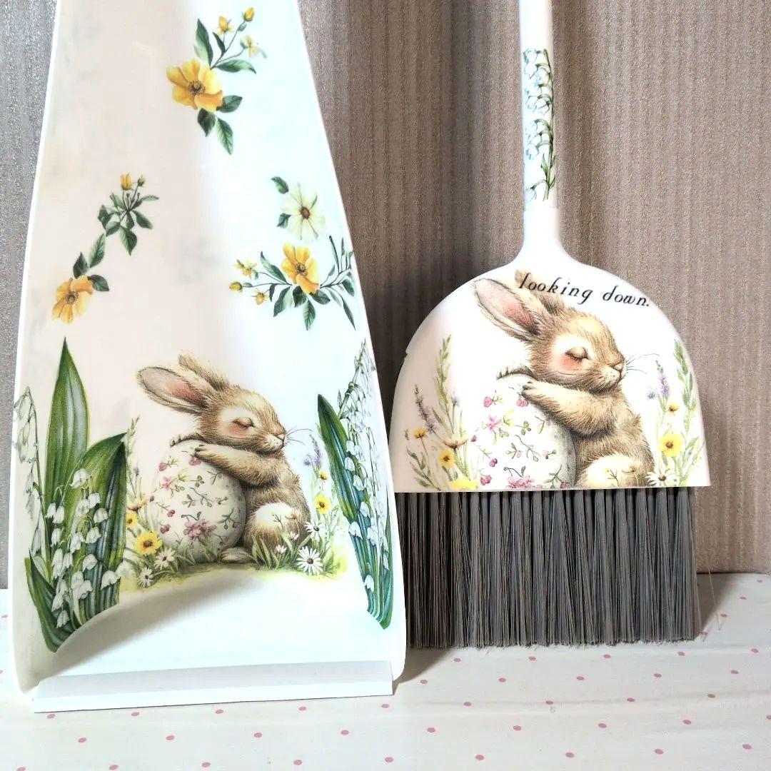Decoupage 蛋兔扫帚簸箕套装