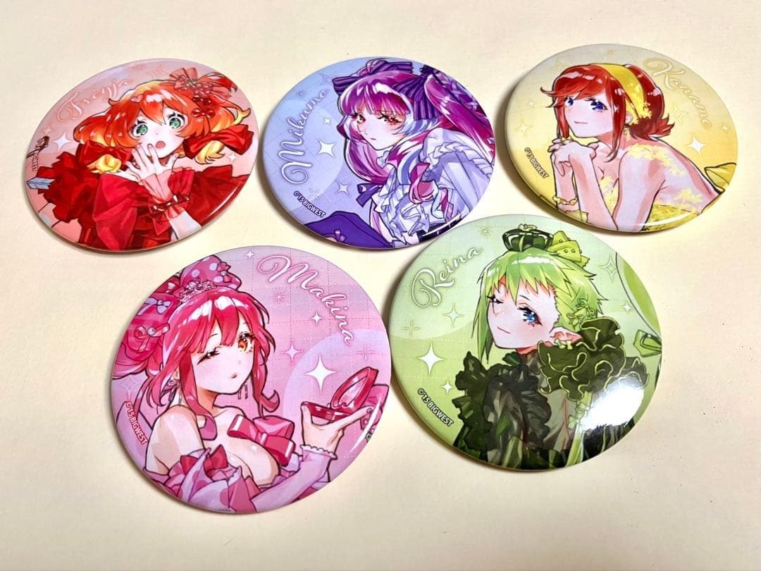 Macross Δ Can Badge 5-Piece Set: Valkyrie – Wrapping Party