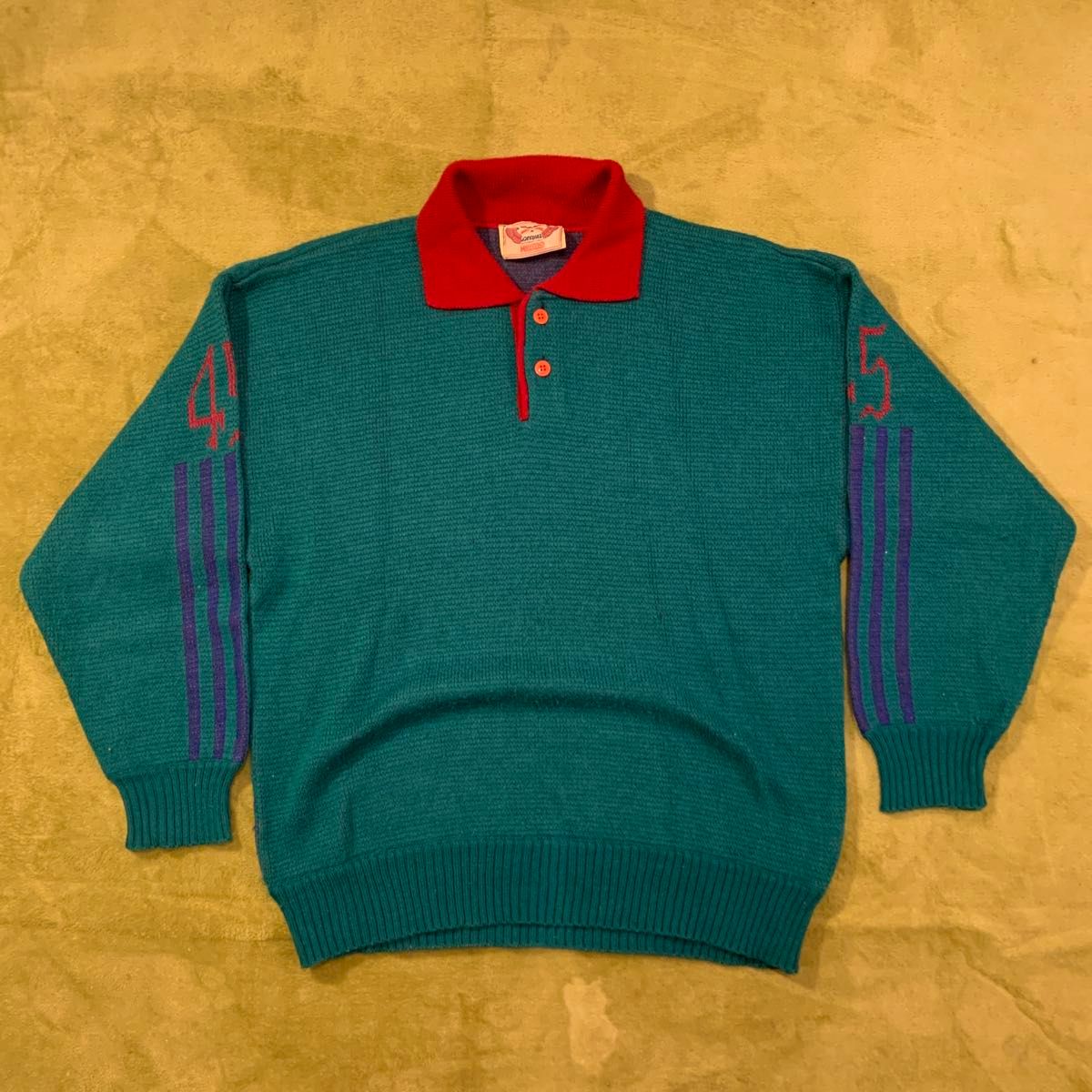 90年代针织毛衣 hockey club