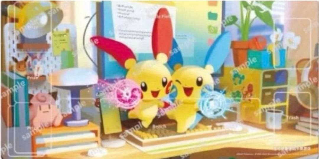 Pokemon Card China Exclusive Pluslu Minan Playmat Prema Pokéka