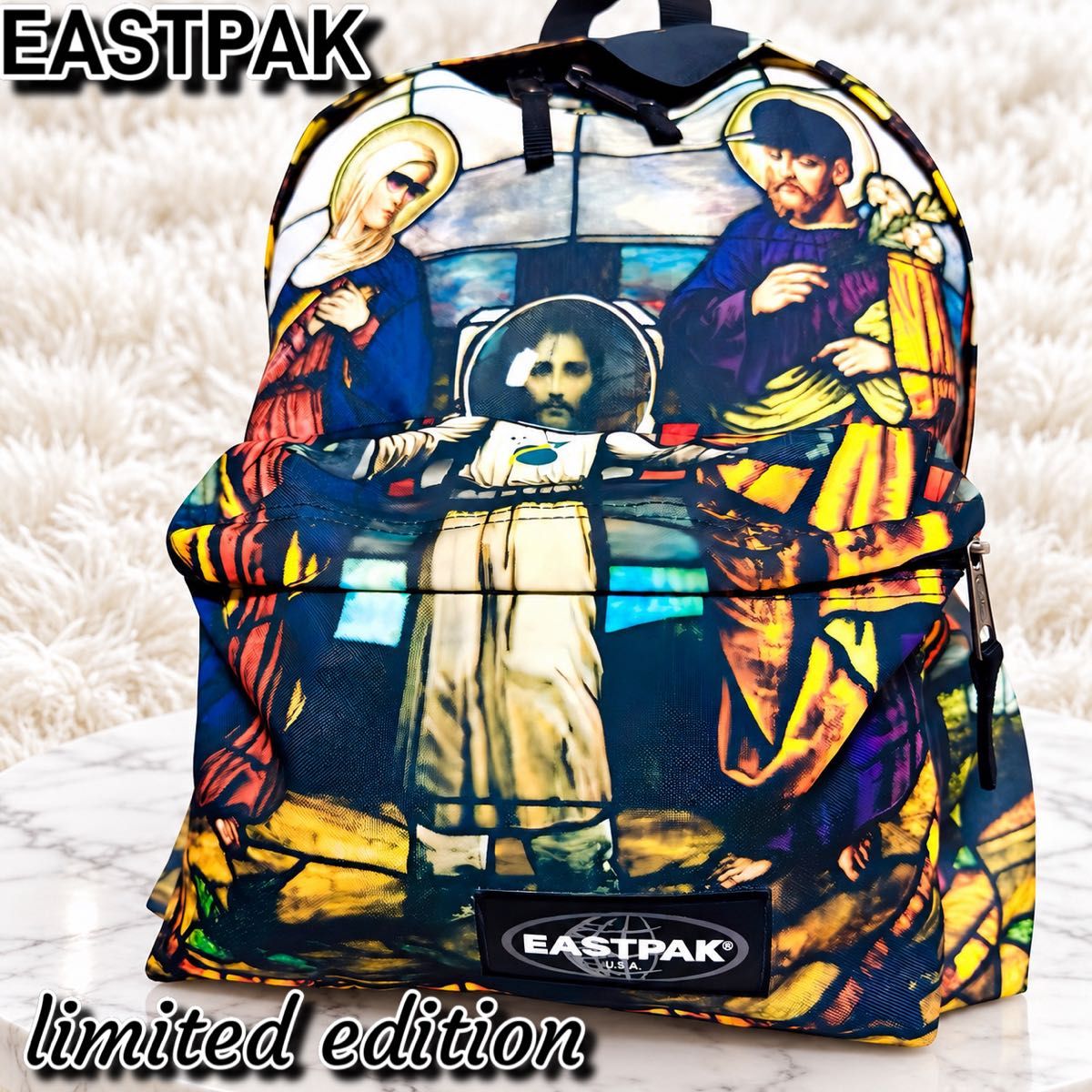 全球限量500个●EASTPAK●双肩包●彩色玻璃图案●伊斯特帕克●日常背包●满版图案●宇宙主题●双肩包●多色款●