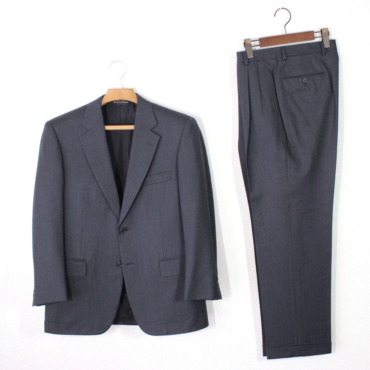 37【极美品】布鲁克斯兄弟 1818 Madison 西装 37SHT 31W A5 M 男士 深灰色 秋冬