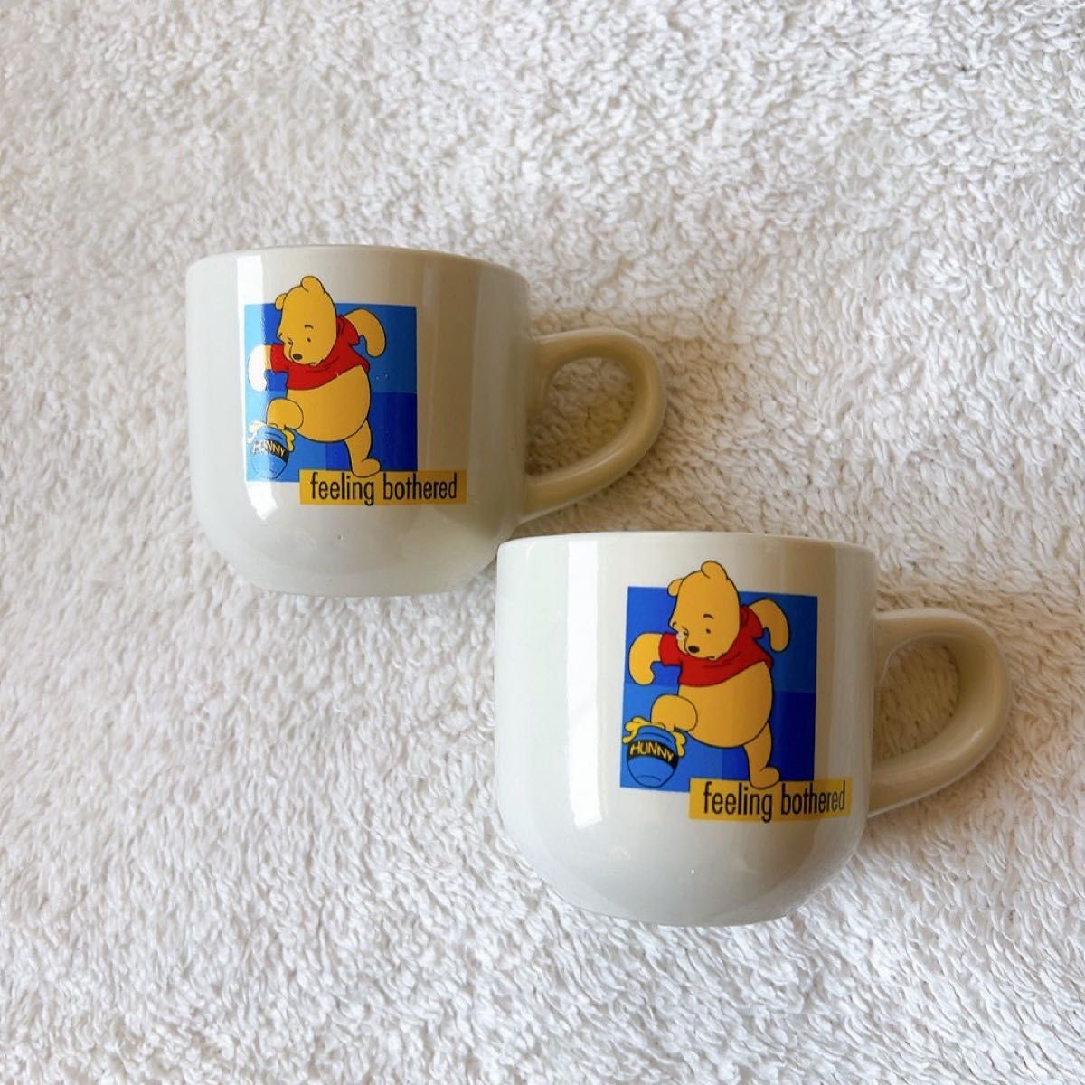 【新品】 小熊维尼马克杯 迪士尼 2个装 情侣款