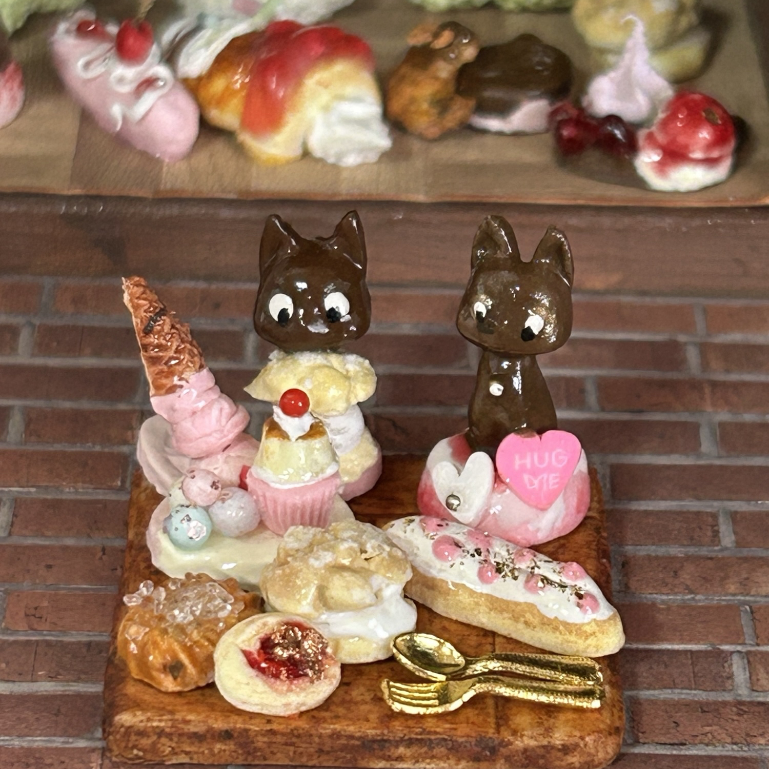 迷你食物甜点树脂粘土过家家莉卡娃娃 Sylvanian Families 本命