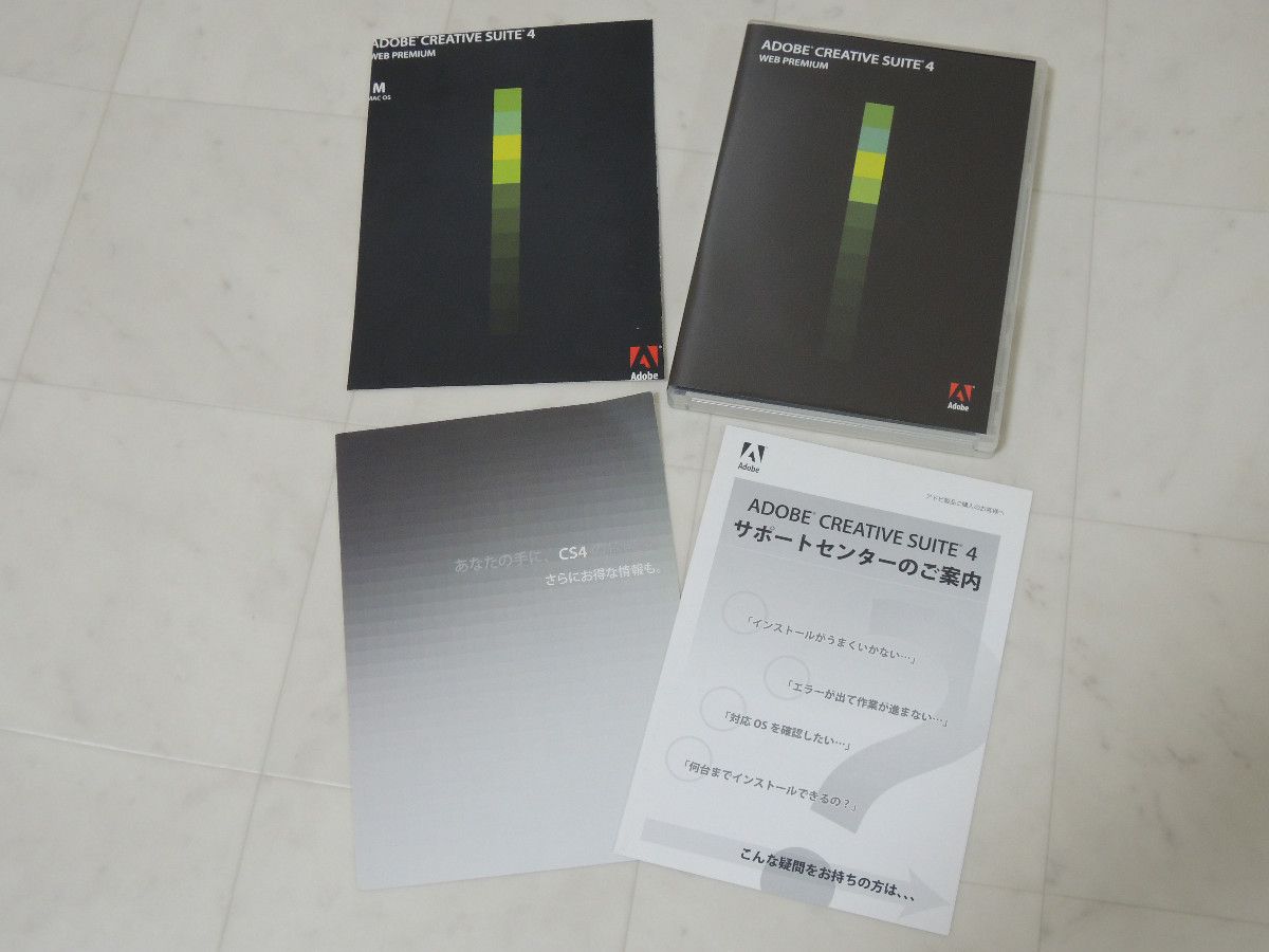 A-06216 ● Adobe Creative Suite cs4web Premium Mac日语版