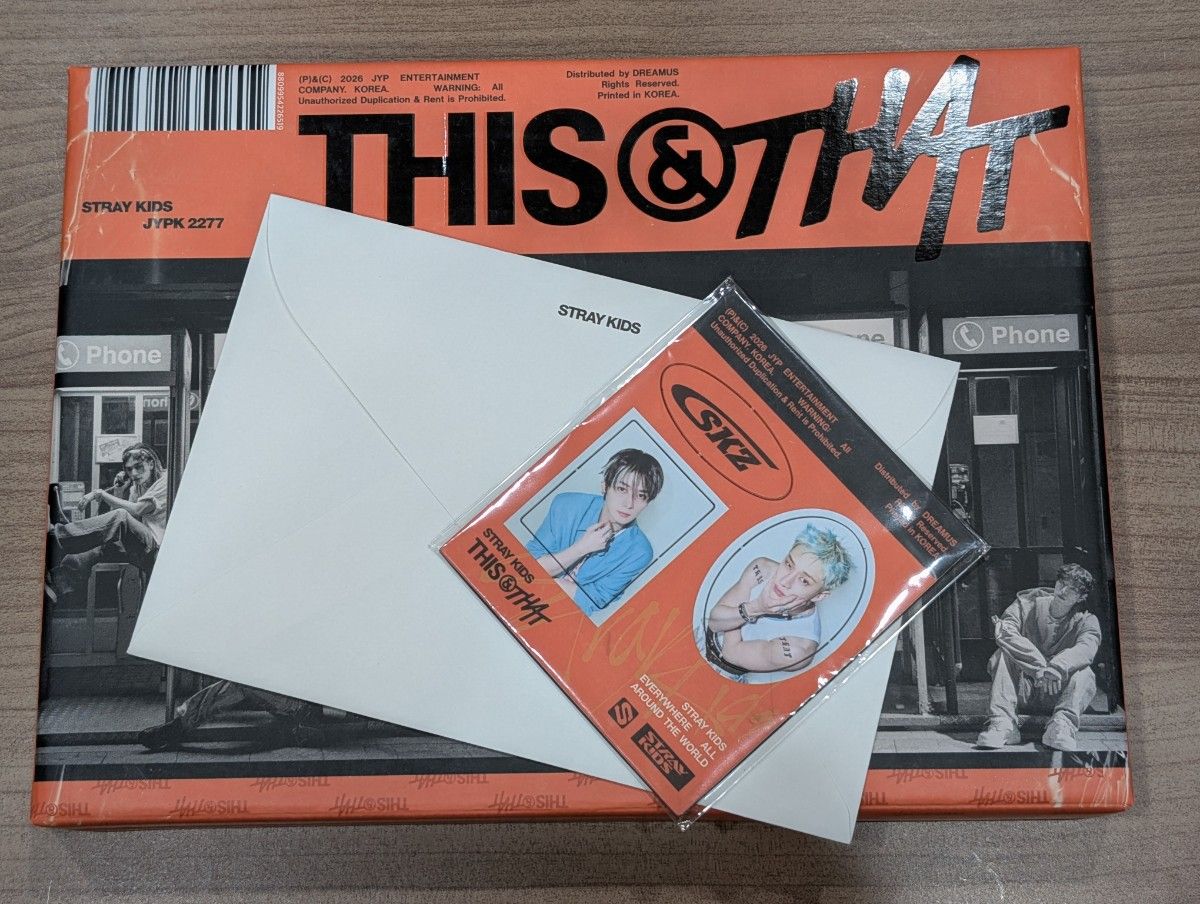 Stray Kids 迷你专辑 THIS & THAT CD(THAT版)班长&李灿元 磁铁附带