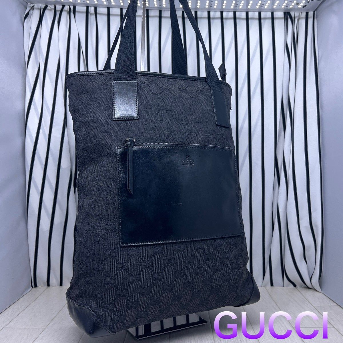 【实惠】 GUCCI ×古驰 GG 图案 A4 可收纳托特包