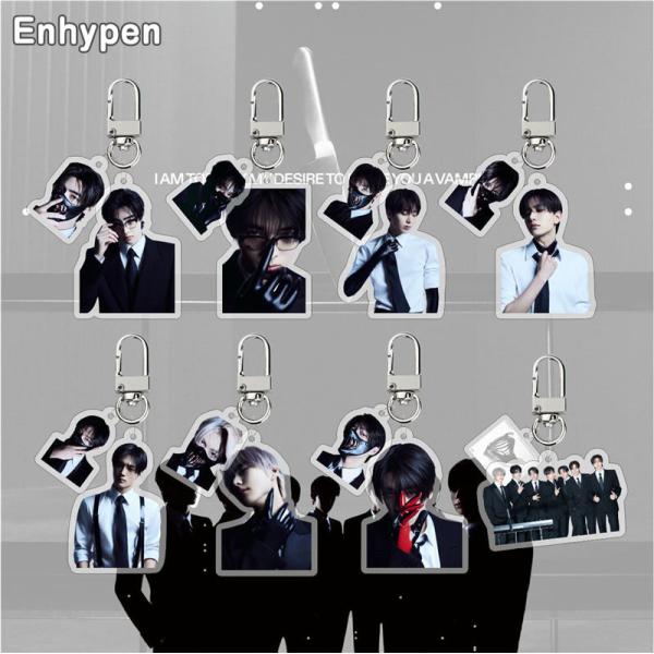 第二个半价Enhypen商品钥匙环Enhypen丙烯酸钥匙圈商品钥匙链配件手机钥匙汽车装饰时尚小物品装饰2025