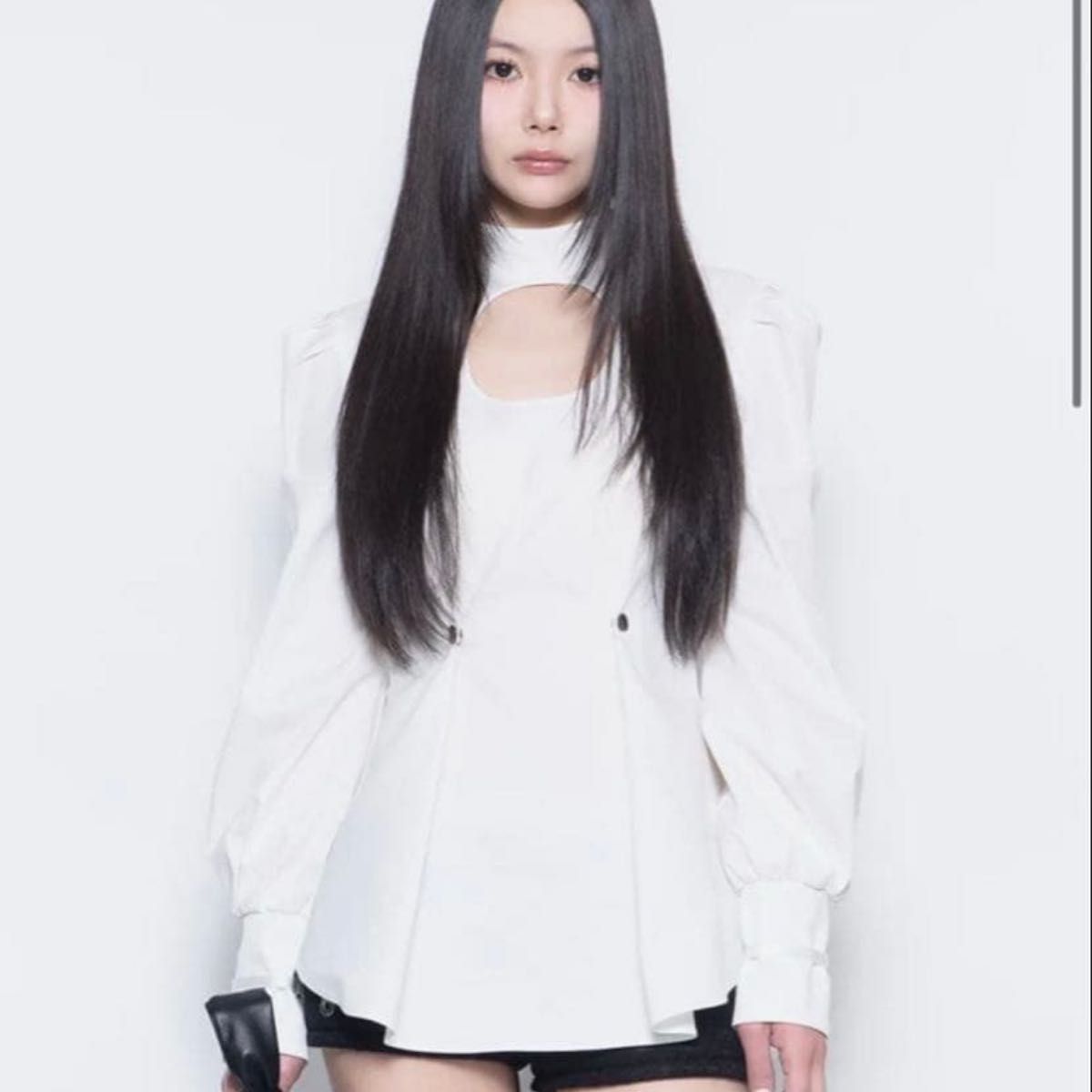 theredthread ponytail blouse white Free