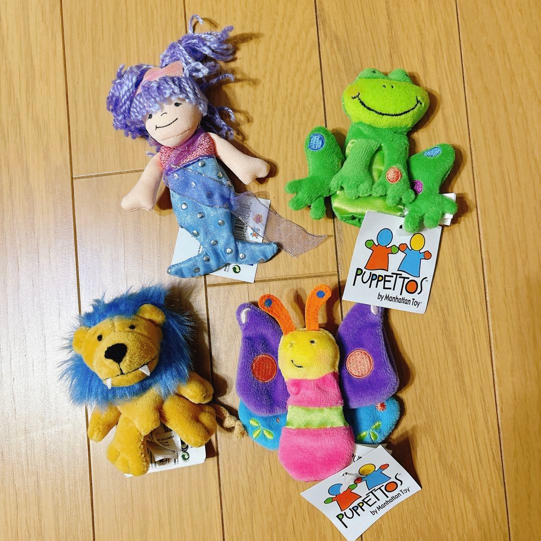 Puppettos Plush Finger Puppet Set of 4