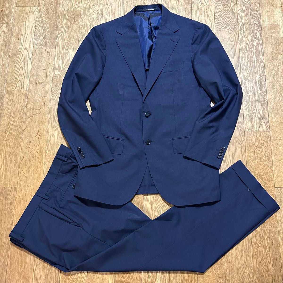 【高级卡诺尼科面料】绿色标签休闲款 CANONICO 两件套西装 48 码相当 海军蓝 2B