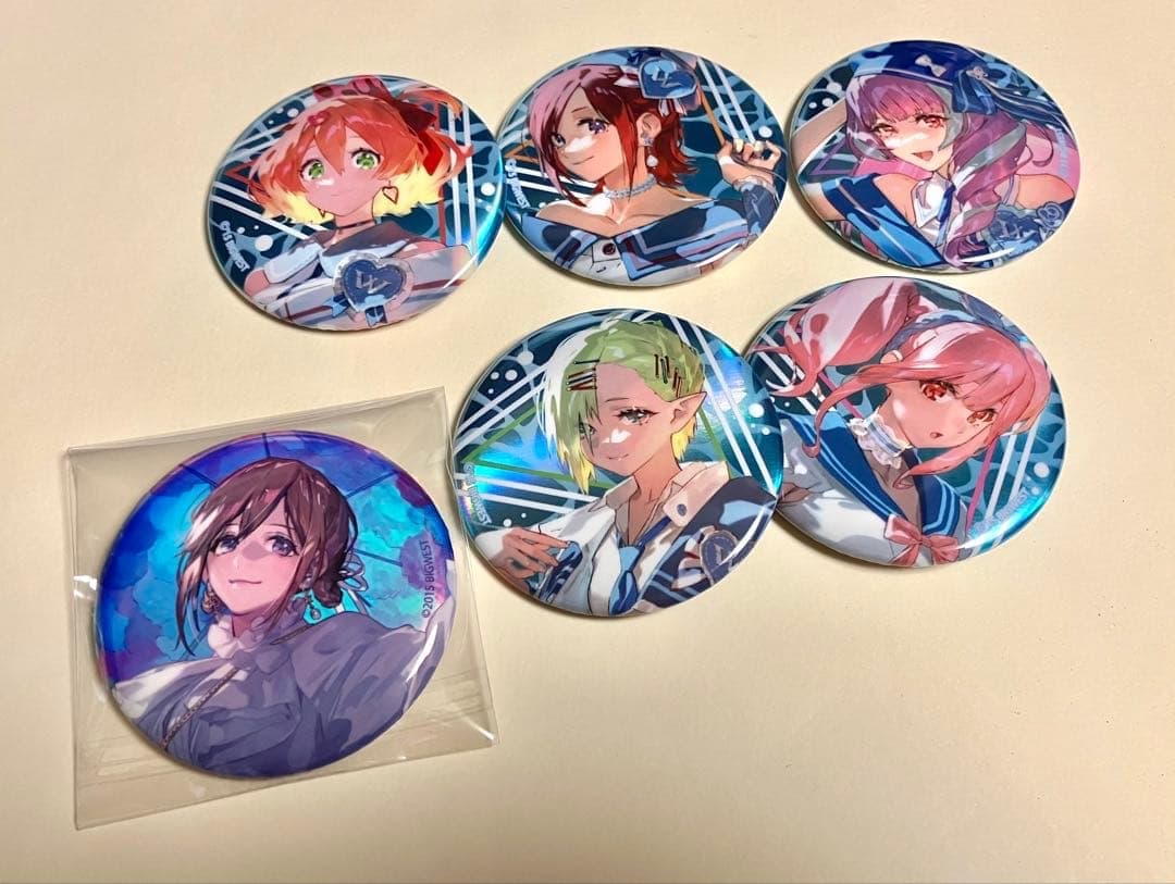 Macross Delta 10th Anniversary Exhibition Tezuka Osamu Memorial Museum Aurora Can Badges 5 Types with Bonus