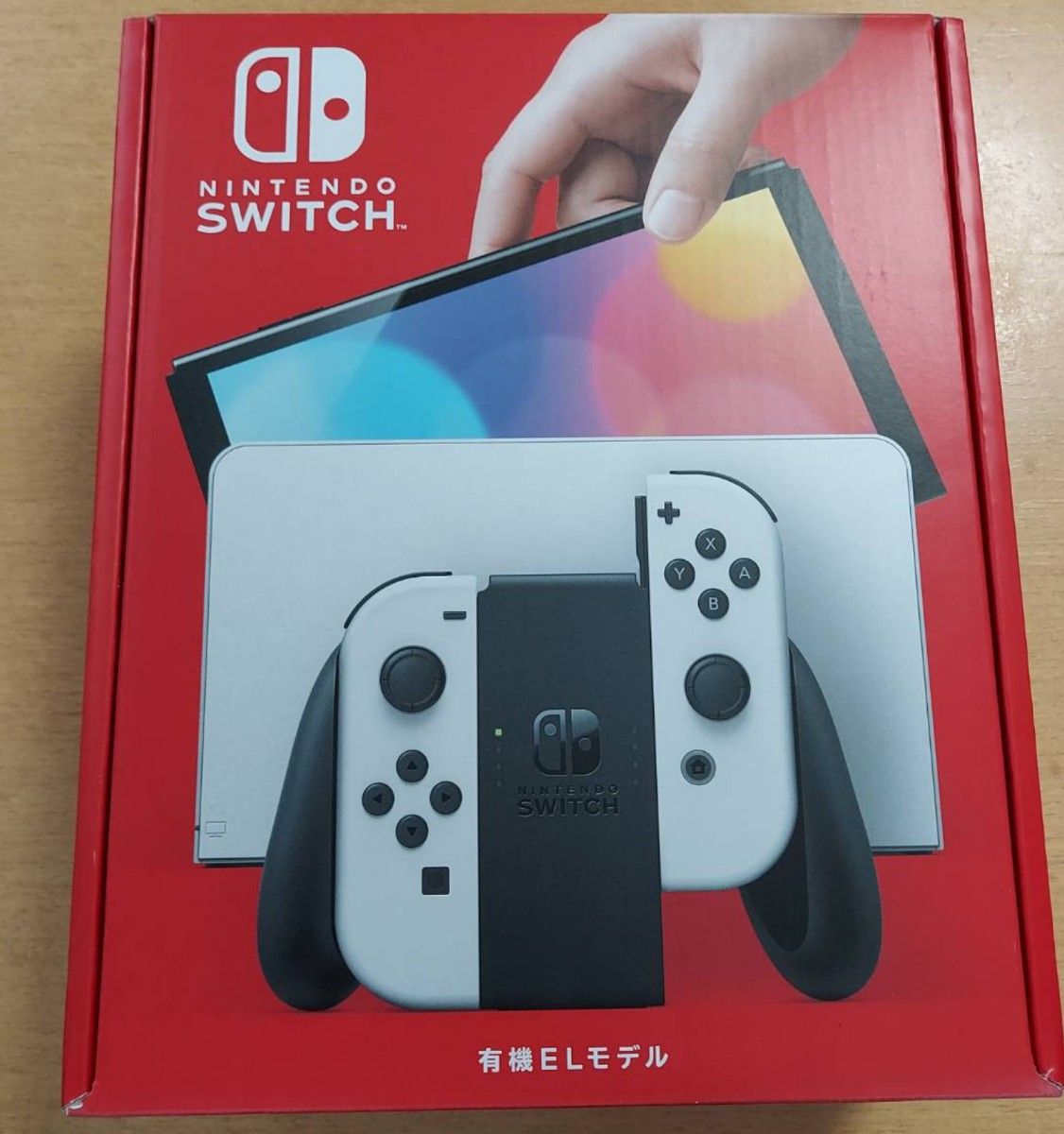 新品未开封Nintendo Switch有机EL模型白色本体开关店铺印章有收据带保护膜