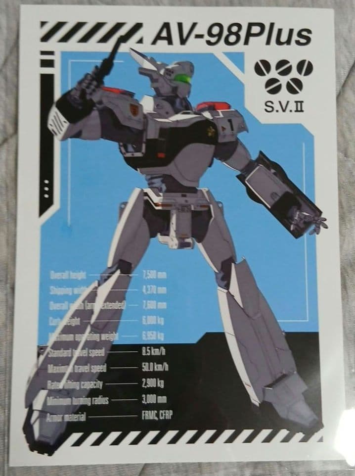 机动警察Patlabor EZY File1 入场特典 明信片 第一弹