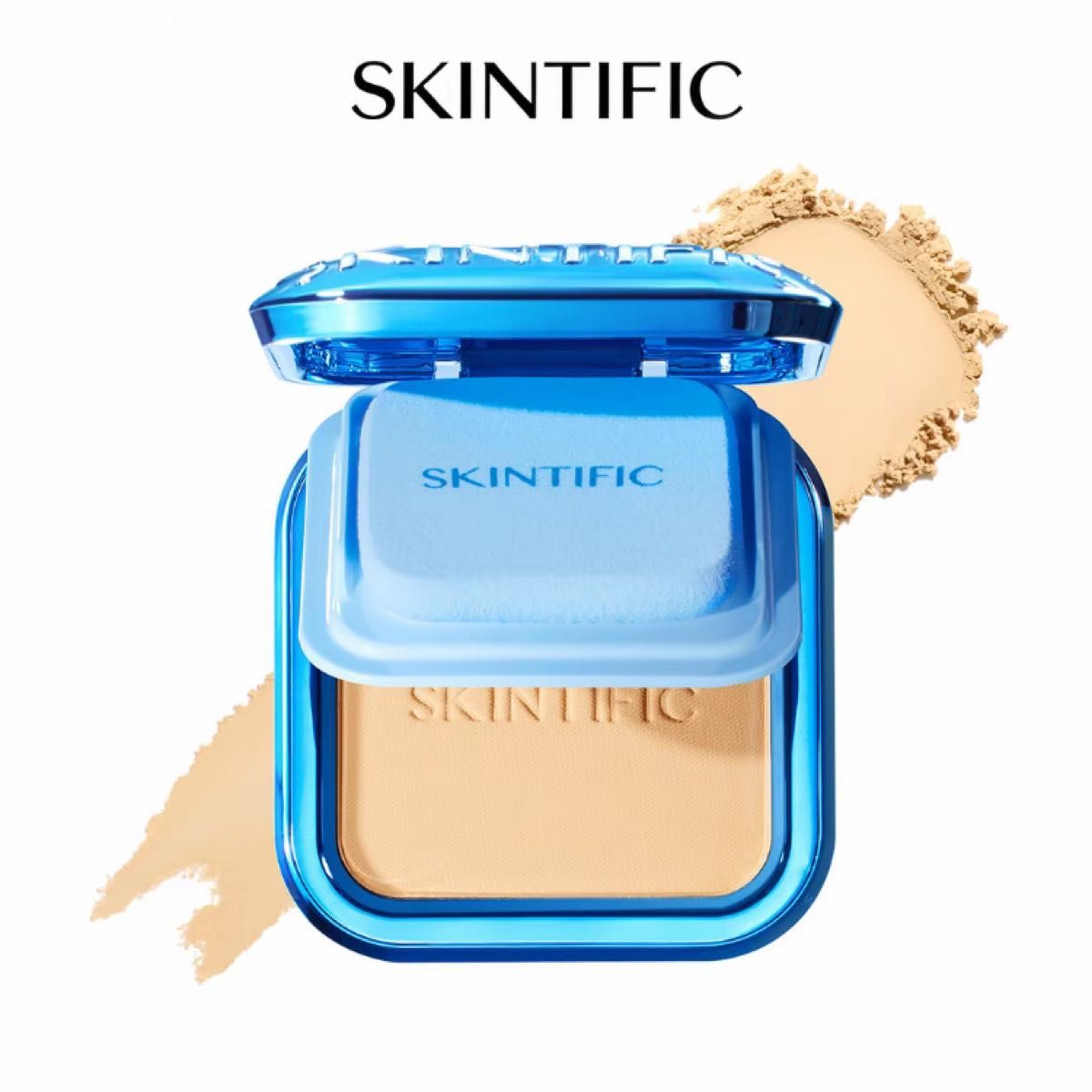 SKINTIFIC 遮瑕粉底霜 蓝色外壳