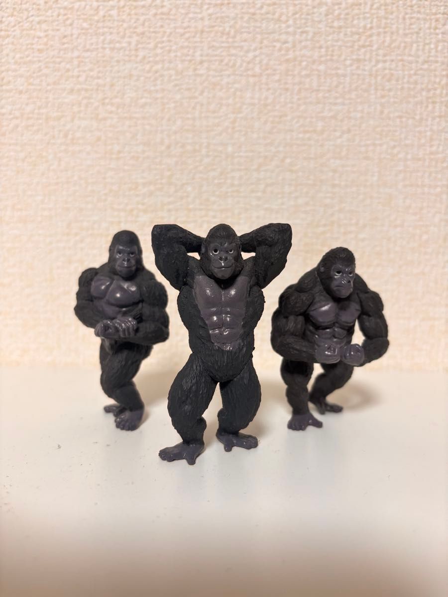 ゴリラ フィギュア 3体セット